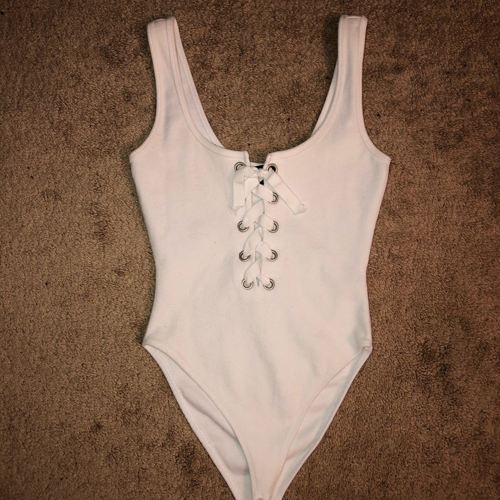 Forever 21 Lace Up Bodysuit